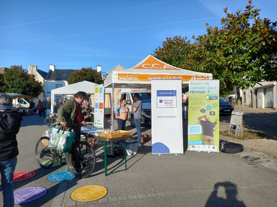 Réseau TYNEO sur les marchés de Concarneau Cornouaille Agglomération